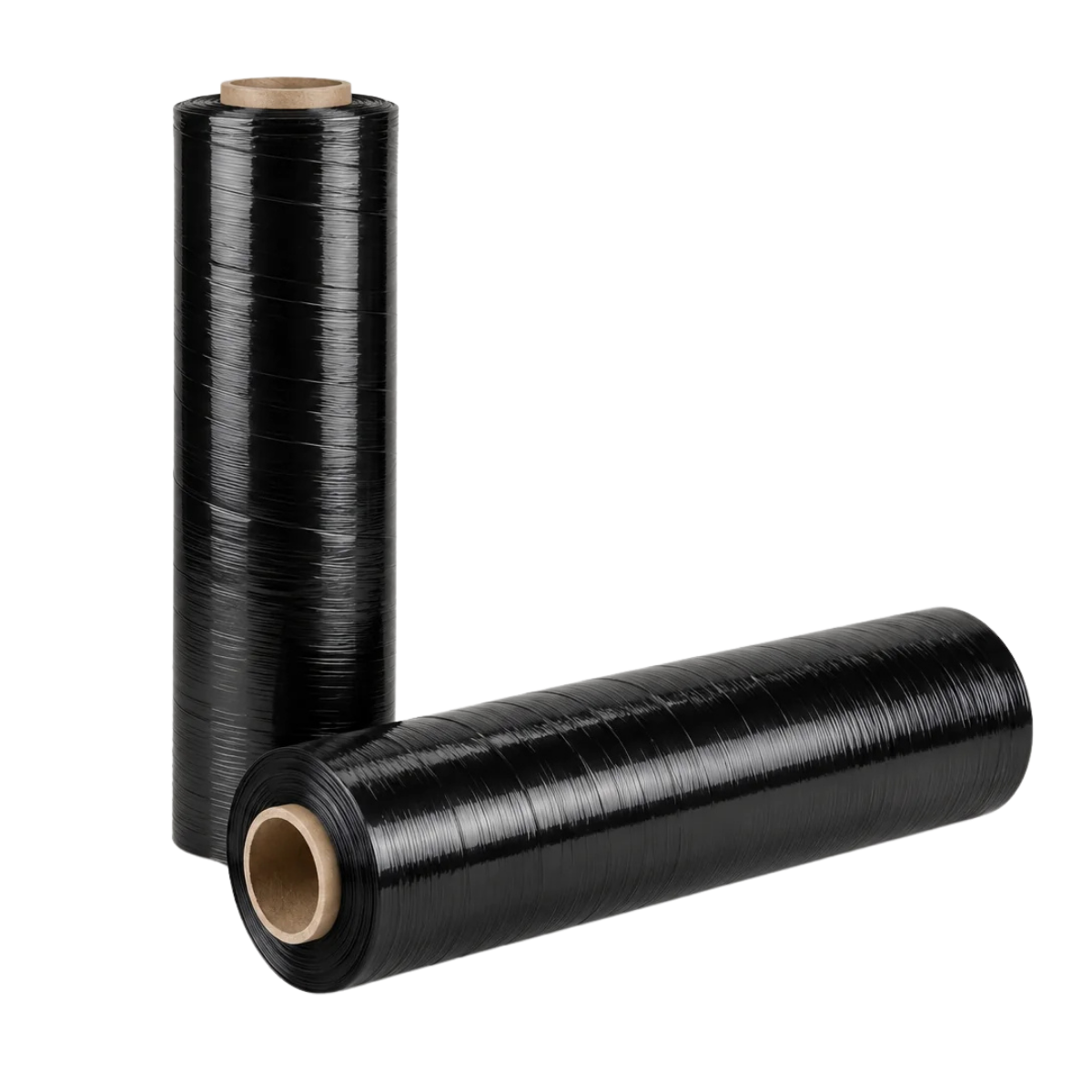 Rolki czarnej folii stretch